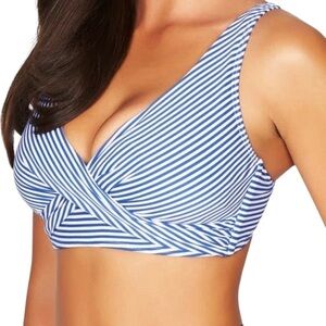 Sea Level Sorrento Stripe Bikini Top NWOT